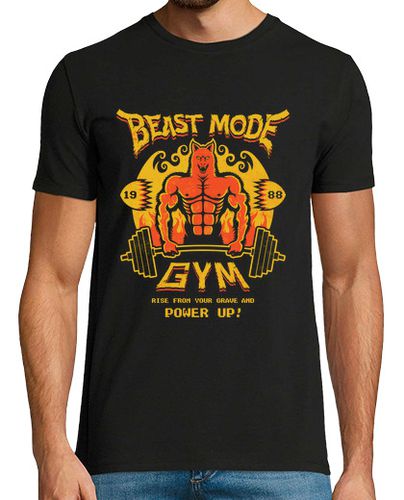 Camiseta modo bestia gimnasio / sega retro juegos / mens laTostadora - latostadora.com - Modalova