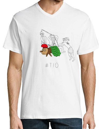 Camiseta Tió - Samarreta de noi, amb coll de pic tancat - latostadora.com - Modalova