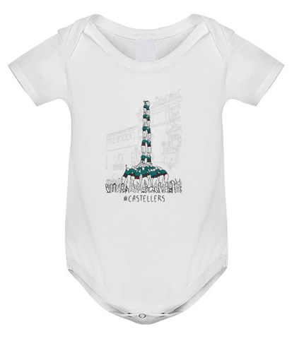 Body bebé Castellers - Body nadó amb pigments ecològics - latostadora.com - Modalova