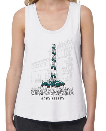 Camiseta mujer Castellers - Samarreta de noia, sense mànigues laTostadora - latostadora.com - Modalova