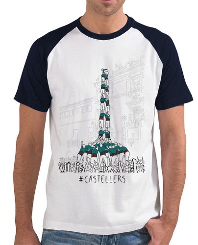 Camiseta Castellers - Samarreta de noi estil beisbol - latostadora.com - Modalova