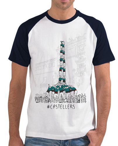 Camiseta Hombre Estilo Béisbol Castellers laTostadora - latostadora.com - Modalova