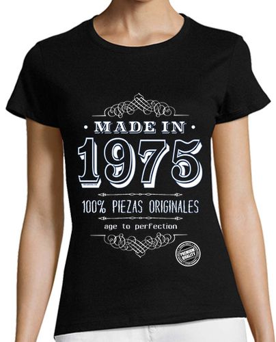 Camiseta Mujer Manga Corta Made in 1975 laTostadora - latostadora.com - Modalova