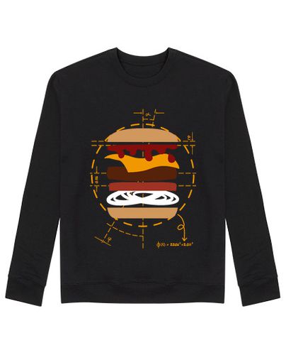 Sudadera Sin Capucha Unisex Hamburguesa de Vitruvio - Sudadera NEW laTostadora - latostadora.com - Modalova