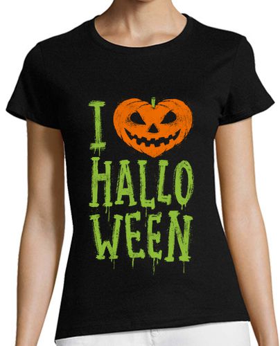 Camiseta Mujer Manga Corta Love Halloween laTostadora - latostadora.com - Modalova