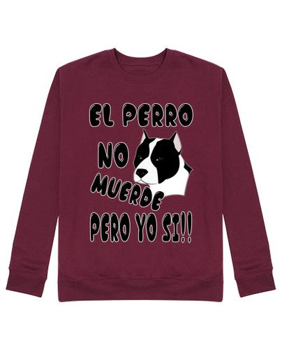 Sudadera Sin Capucha Unisex el perro no muerde staffordshire laTostadora - latostadora.com - Modalova