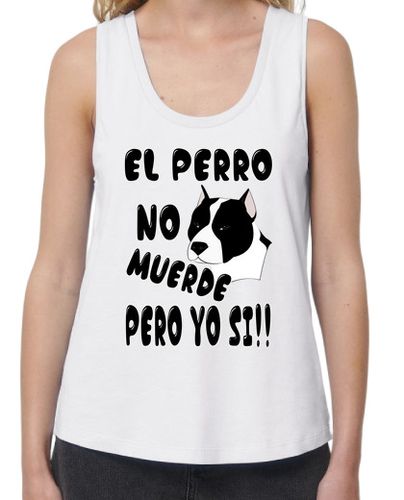 Camiseta mujer el perro no muerde staffordshire laTostadora - latostadora.com - Modalova