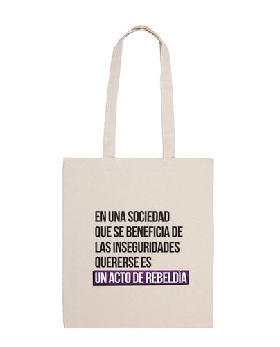 Bolsa De Tela Quererse es ser rebelde - Bandolera 100 algodón laTostadora - latostadora.com - Modalova