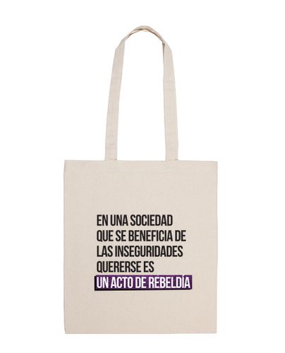 Bolsa Quererse es ser rebelde - Bandolera 100 algodón - latostadora.com - Modalova