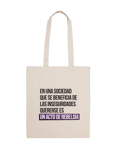 Bolsa Quererse es ser rebelde - Bandolera 100 algodón laTostadora - latostadora.com - Modalova