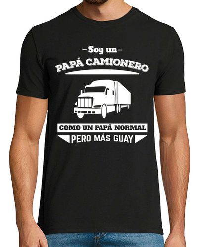 Camiseta Hombre Manga Corta Papá Camionero, Como Un Papá Normal Pero Más Guay, Día del Padre laTostadora - latostadora.com - Modalova