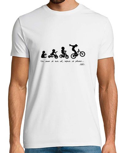 Camiseta Hombre Manga Corta un día que nació, ya pedaleo, ... laTostadora - latostadora.com - Modalova