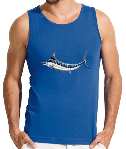 Camiseta Marlin azul Hombre, sin mangas, azul royal laTostadora - latostadora.com - Modalova