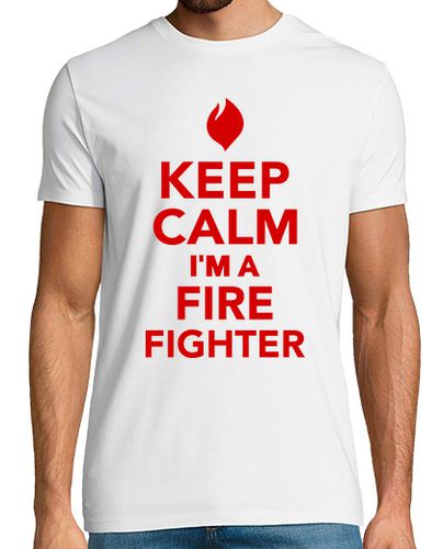 Camiseta mantener la calma im un bombero - latostadora.com - Modalova