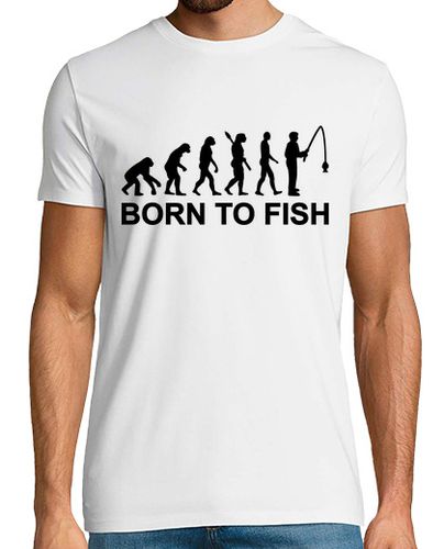 Camiseta la evolución de la pesca llevado pescar - latostadora.com - Modalova