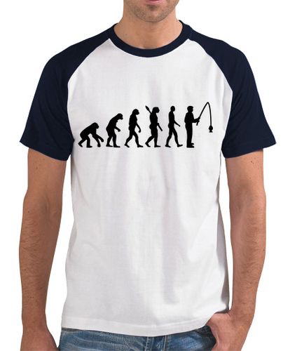 Camiseta Hombre Estilo Béisbol pesca de la evolución laTostadora - latostadora.com - Modalova