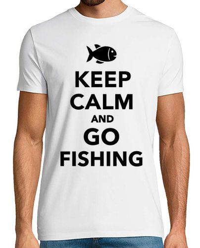 Camiseta mantener la calma e ir a pescar - latostadora.com - Modalova