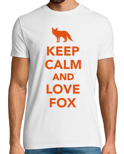 Camiseta mantener la calma y el amor del zorro - latostadora.com - Modalova