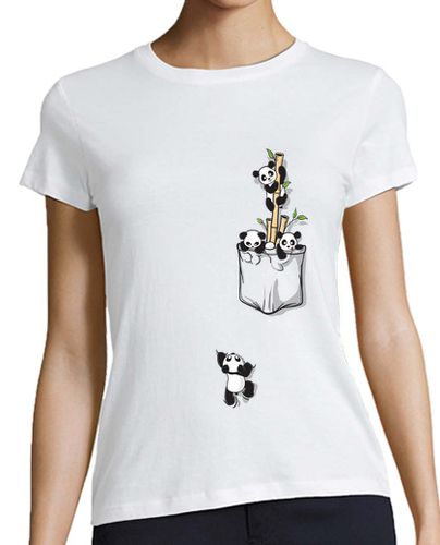 Camiseta mujer POCKET PANDAS - latostadora.com - Modalova