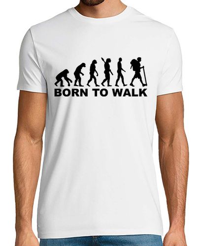 Camiseta evolución senderismo nacido para caminar - latostadora.com - Modalova