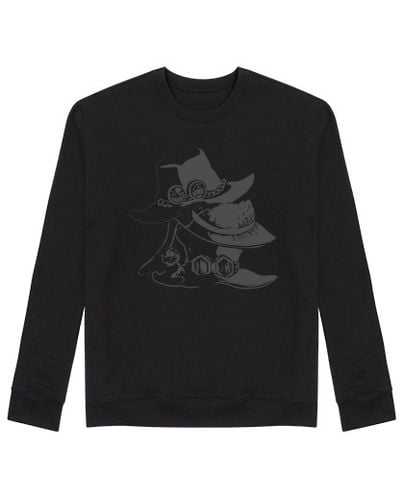 Sudadera Sin Capucha Unisex los hermanos sombreros - una pieza de anime laTostadora - latostadora.com - Modalova