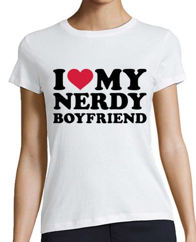 Camiseta mujer amo a mi novio nerd - latostadora.com - Modalova