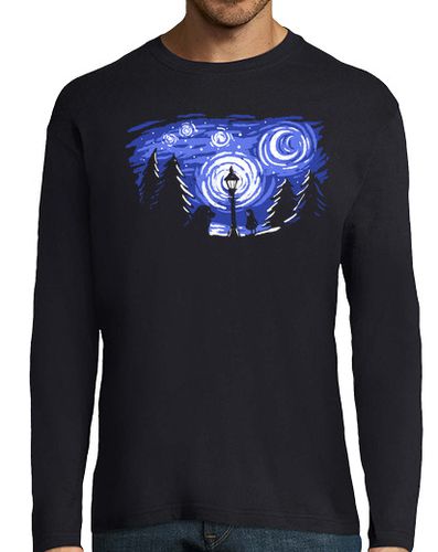 Camiseta Hombre Manga Larga estrellada noche de invierno laTostadora - latostadora.com - Modalova