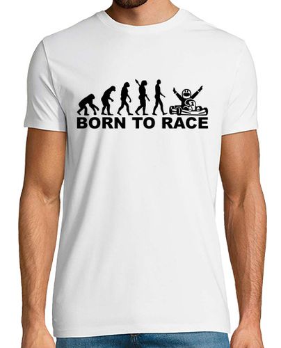 Camiseta nacido evolución de carrera de karts - latostadora.com - Modalova