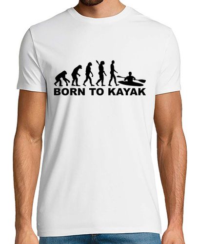 Camiseta evolución nacido en kayak - latostadora.com - Modalova