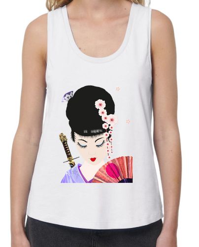 Camiseta mujer Geisha - Camiseta sin mangas mujer - latostadora.com - Modalova