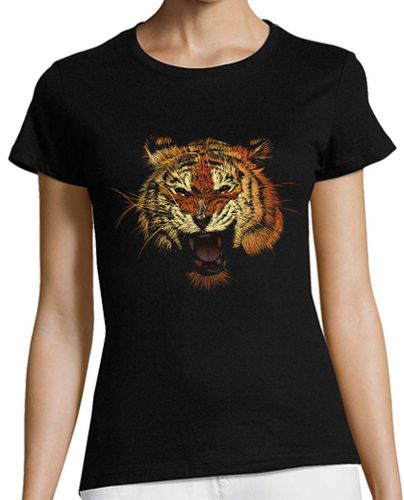 Camiseta mujer Tigre Rugido Color - latostadora.com - Modalova