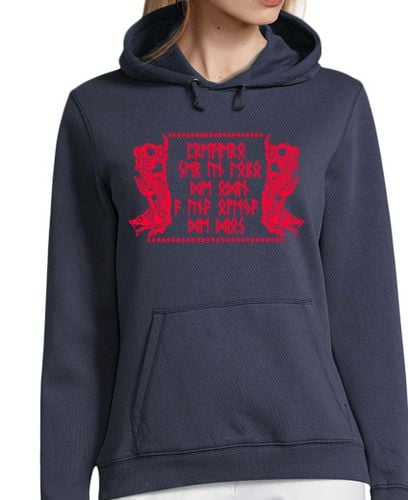 Sudadera Con Capucha Para Mujer Lobo de Odin laTostadora - latostadora.com - Modalova