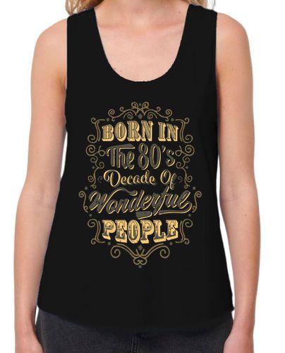 Camiseta mujer Born In The 80's Wonderful People - latostadora.com - Modalova