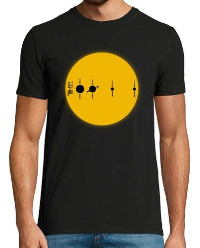 Camiseta Hombre Manga Corta Solar System Real Size laTostadora - latostadora.com - Modalova