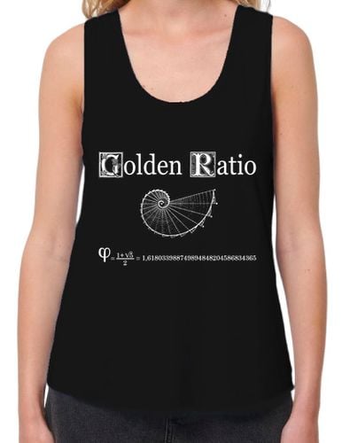 Camiseta Mujer Tirantes Loose Fit GOLDEN RATIO - PROPORCIÓN AUREA FIBONACCI laTostadora - latostadora.com - Modalova