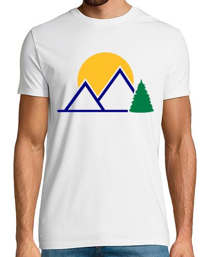 Camiseta sol montañas árbol - latostadora.com - Modalova