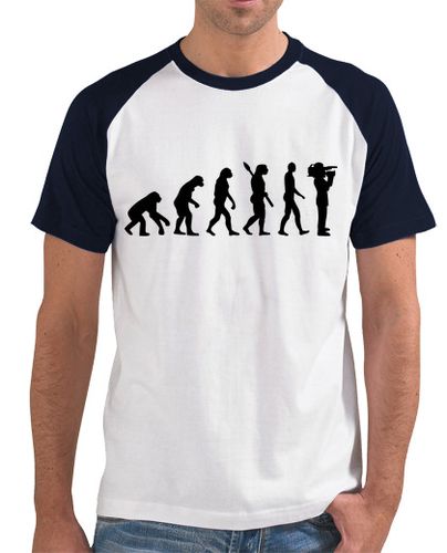 Camiseta Hombre Estilo Béisbol camarógrafo de la evolución laTostadora - latostadora.com - Modalova