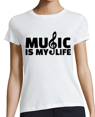 Camiseta mujer la música es mi vida - latostadora.com - Modalova