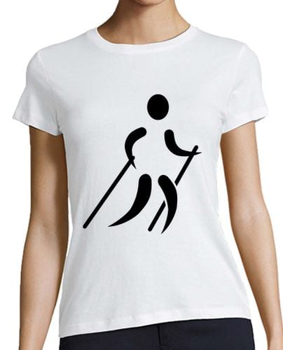 Camiseta Mujer Manga Corta icono de nordic walking laTostadora - latostadora.com - Modalova