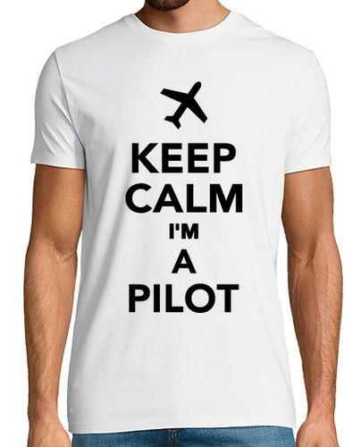 Camiseta mantener la calma im un piloto - latostadora.com - Modalova