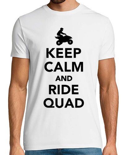 Camiseta mantener la calma y monte en quad - latostadora.com - Modalova
