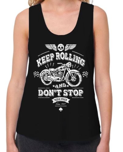 Camiseta Mujer Tirantes Loose Fit Keep Rolling And Don't Stop laTostadora - latostadora.com - Modalova