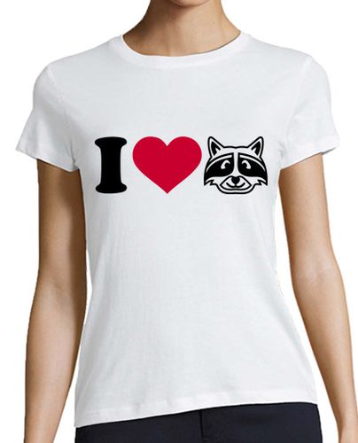 Camiseta mujer amo el mapache - latostadora.com - Modalova