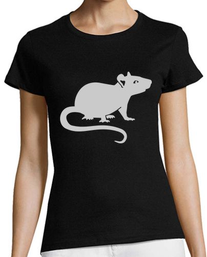 Camiseta mujer rata blanca - latostadora.com - Modalova
