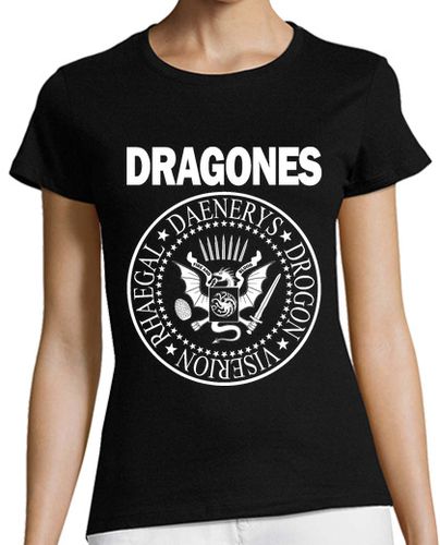 Camiseta mujer DRAGONES BLANCO M - latostadora.com - Modalova