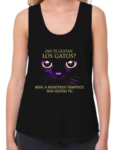 Camiseta mujer Camiseta gato negro - latostadora.com - Modalova