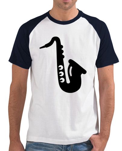 Camiseta Hombre Estilo Béisbol saxofón laTostadora - latostadora.com - Modalova