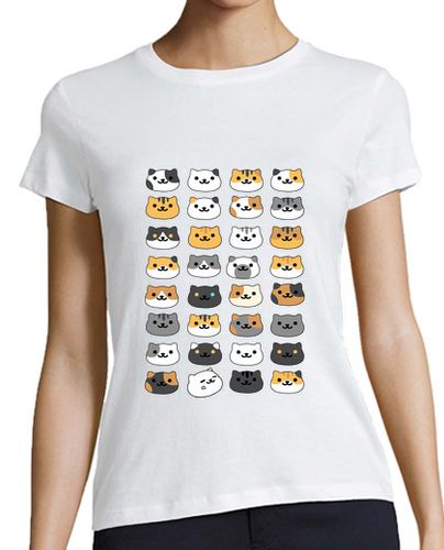 Camiseta mujer Neko Atsume - Faces laTostadora - latostadora.com - Modalova