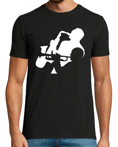 Camiseta Hombre Manga Corta trompeta del jazz y saxofonistas camiseta laTostadora - latostadora.com - Modalova