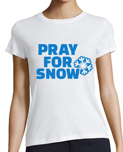 Camiseta mujer orar por la nieve - latostadora.com - Modalova